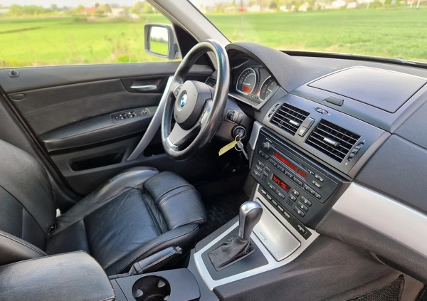 BMW X3 cena 26900 przebieg: 249475, rok produkcji 2007 z Pisz małe 277